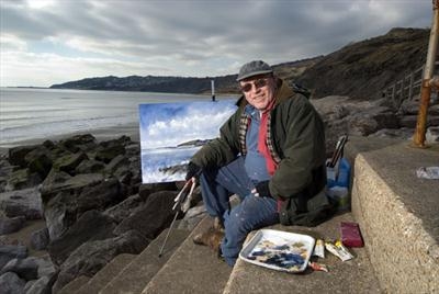 Painting at Charmouth